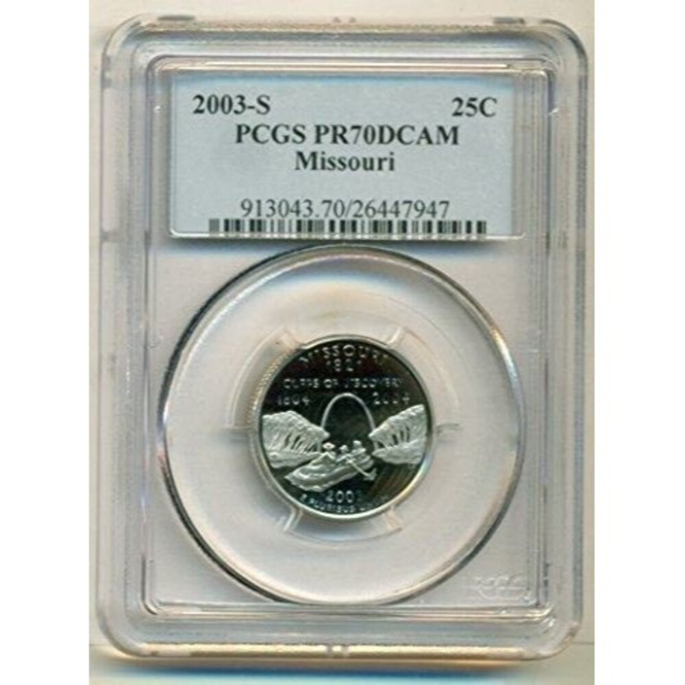 2003 S Clad Missouri State Quarter Proof PR70 DCAM PCGS Blue Label